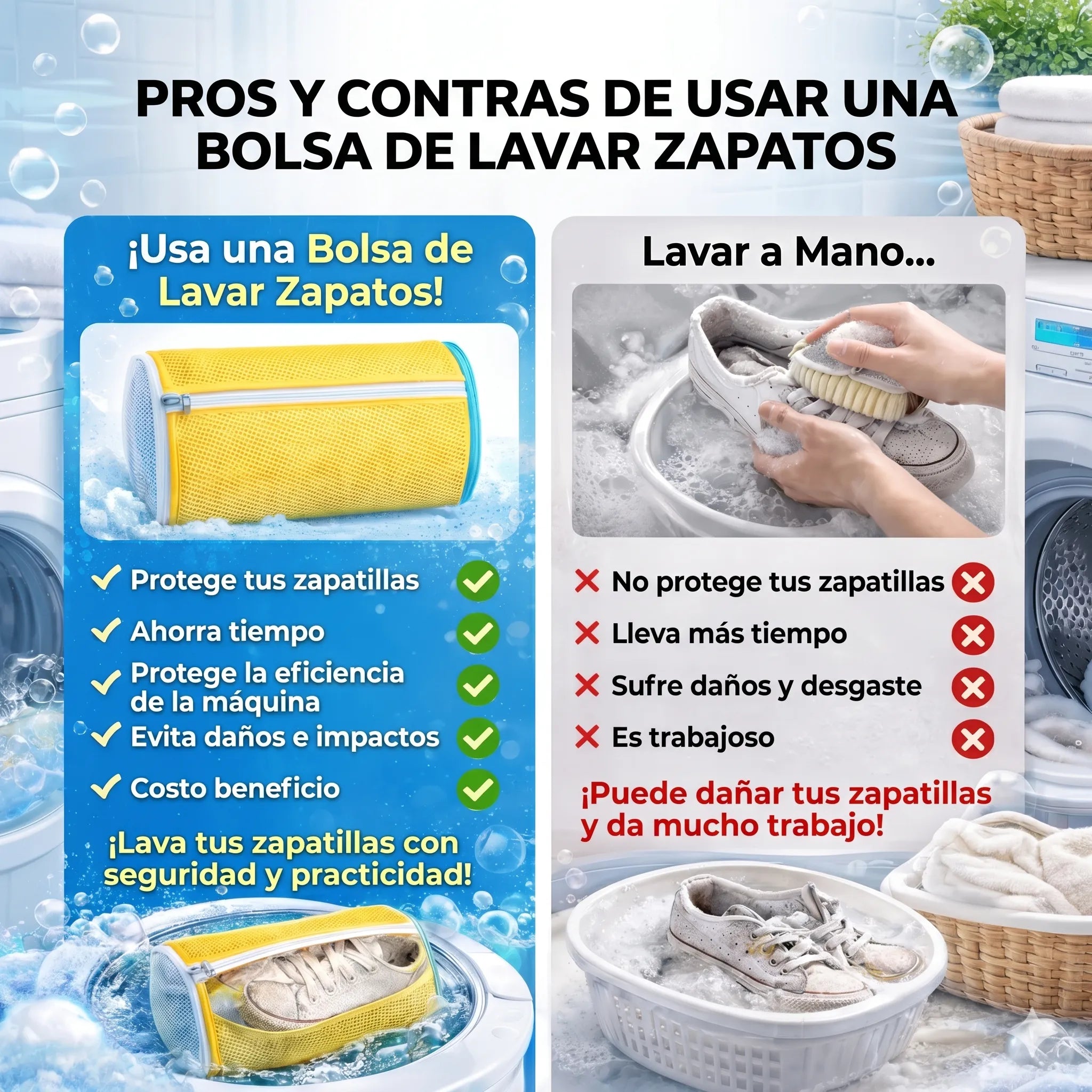 BOLSA PROTECTORA PARA LAVAR CALZADOS