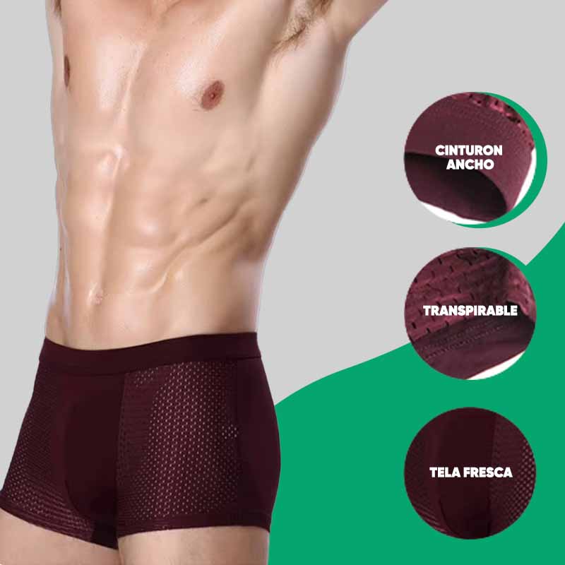 Pack de 4 Boxer de Fibra de Bambú | BambooFlex
