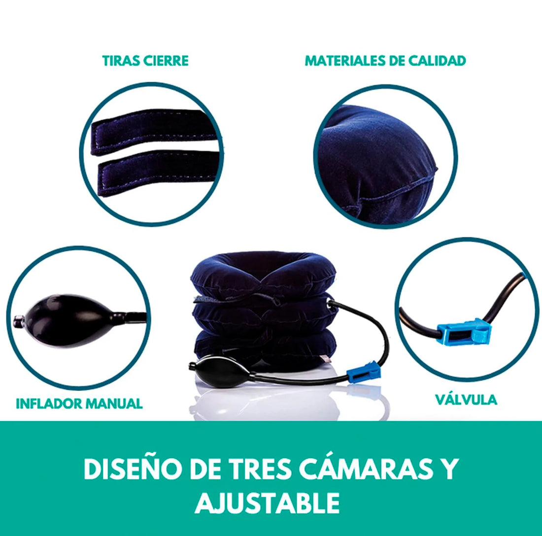 Collarín Cervical Inflable para dolor y tensión de Cuello