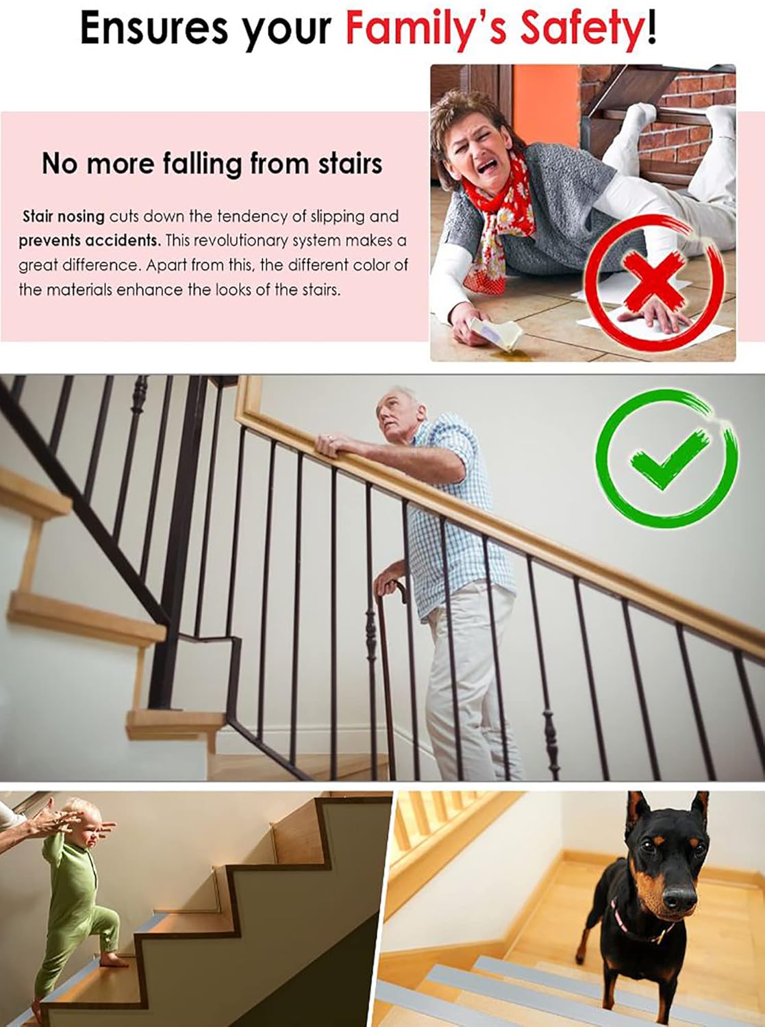 Cinta Antideslizante para Escaleras - 5 x 155.000