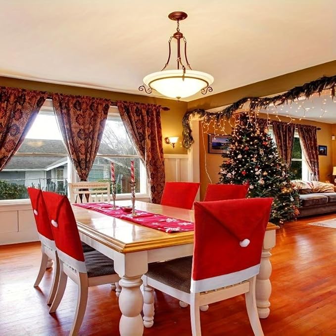 Forro de Navidad para Sillas 🎄 — Dale un toque festivo a tu hogar