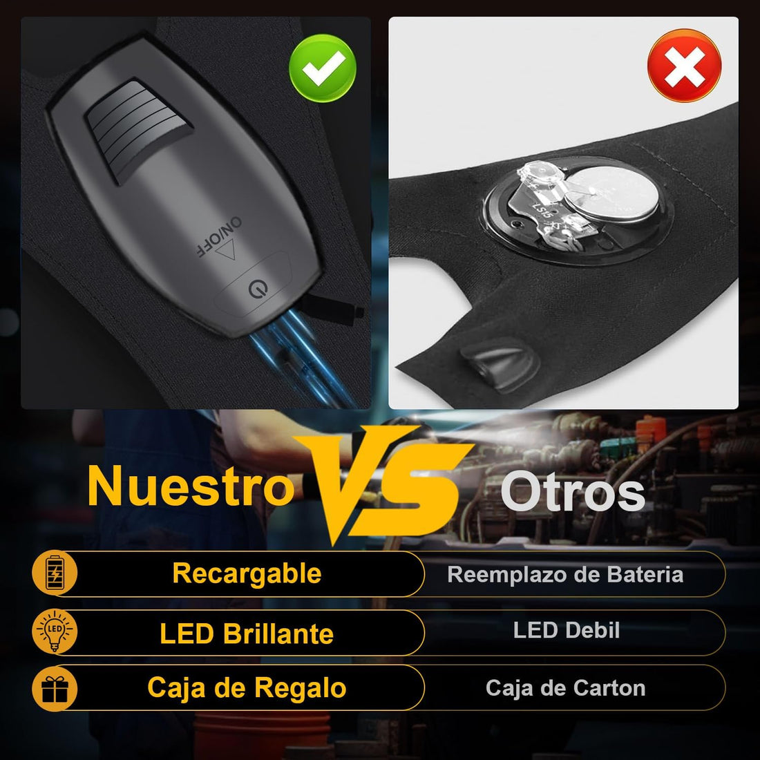 Guantes con Luz Led