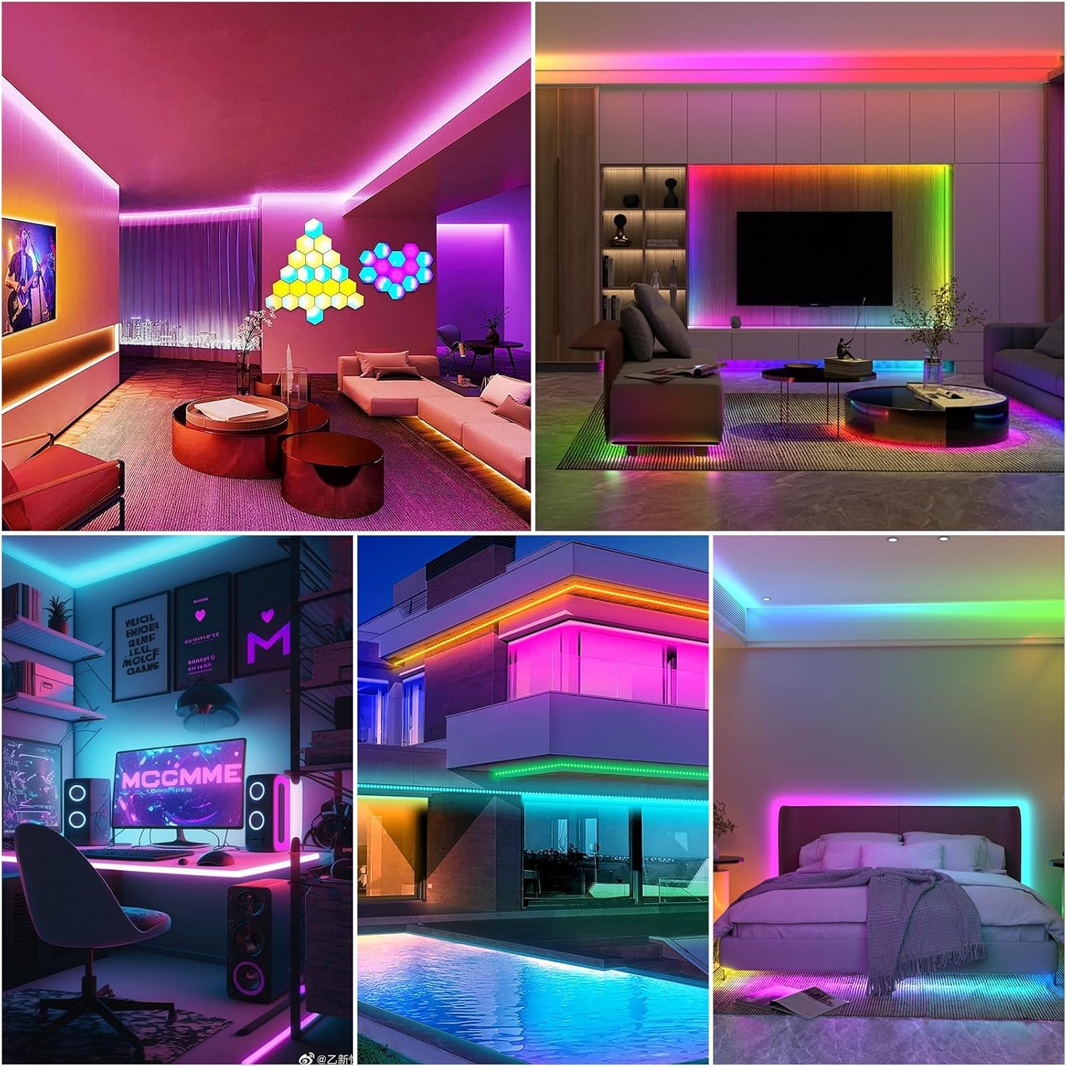 Cinta LED Multicolor 5 Metros con Control Remoto 🎨✨