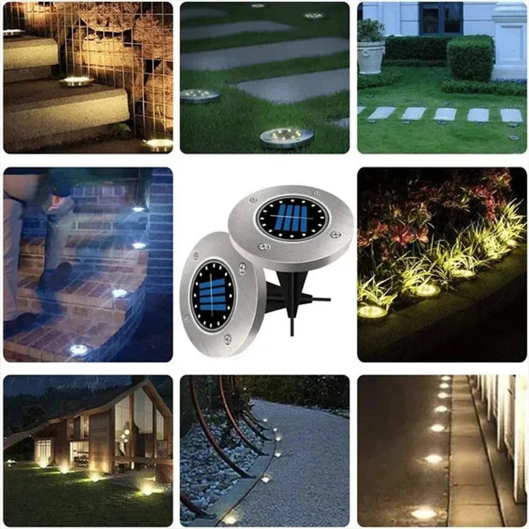 Luces Led con Carga Solar - 4 X 1