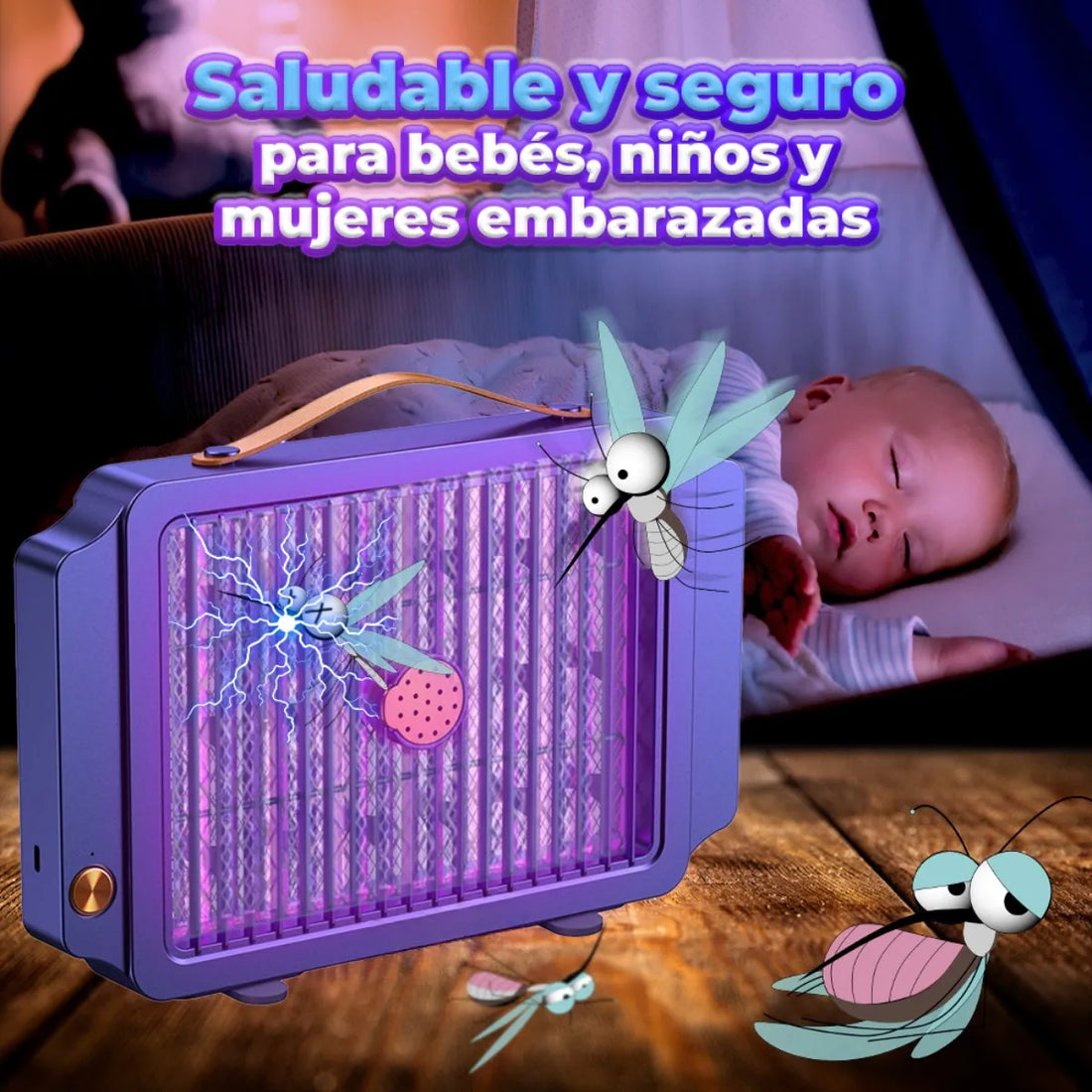 Mata Moscas y Mosquitos Eléctrico