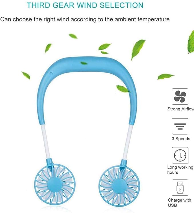 Ventilador portatil para el cuello