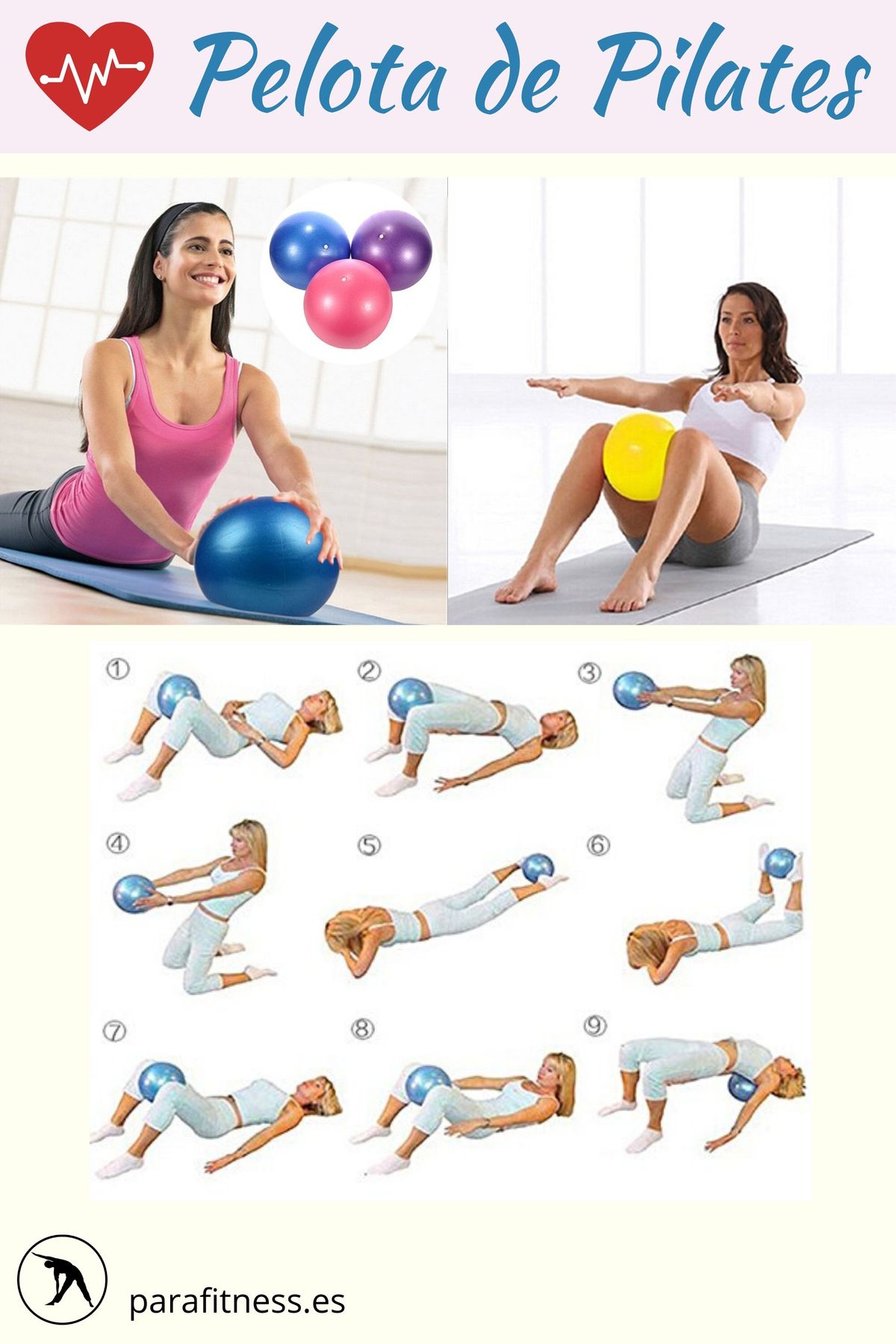 Bola de Pilates Antideslizante