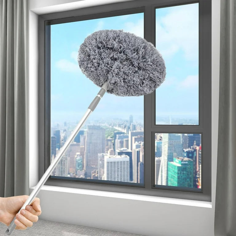 Plumero Redondo Extensible 2 m – Limpieza Fácil y Sin Esfuerzo