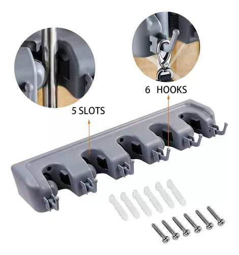 CLEANING SUPPLIES ORGANIZER™ ORGANIZADOR DE ESCOBAS MULTIFUNCIONAL