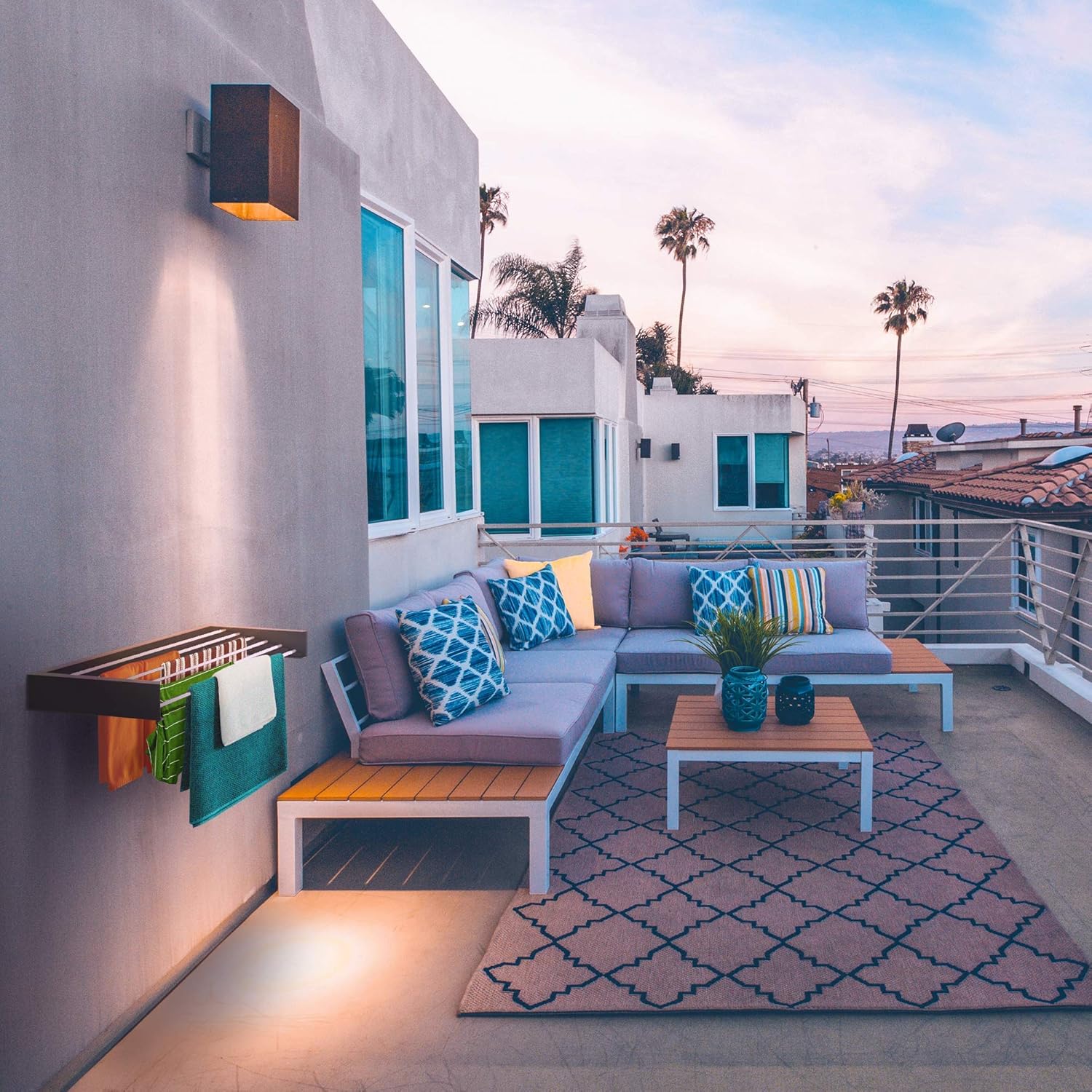 Tendedero Retráctil Extensible – ¡Ahorra espacio y seca tu ropa fácilmente!