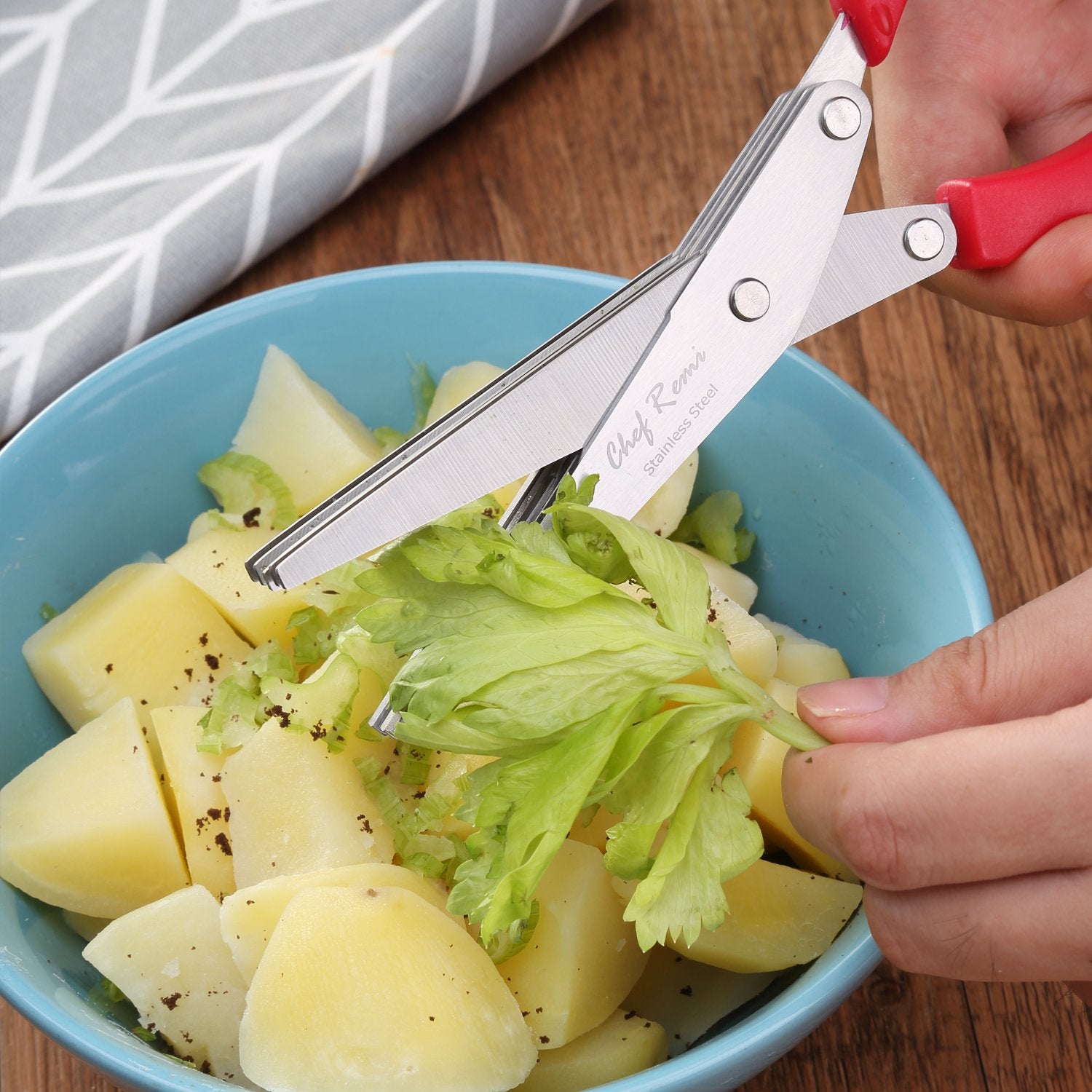 Tijera Multihojas para Hierbas