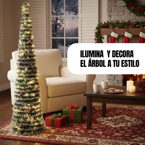 Arbolito de Navidad Plegable – Decoración Instantánea y Sin Complicaciones