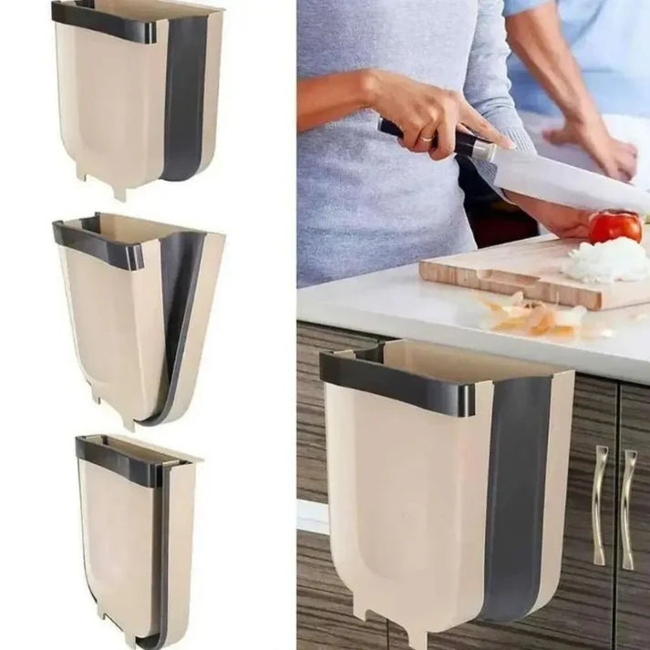 Basurero plegable portátil