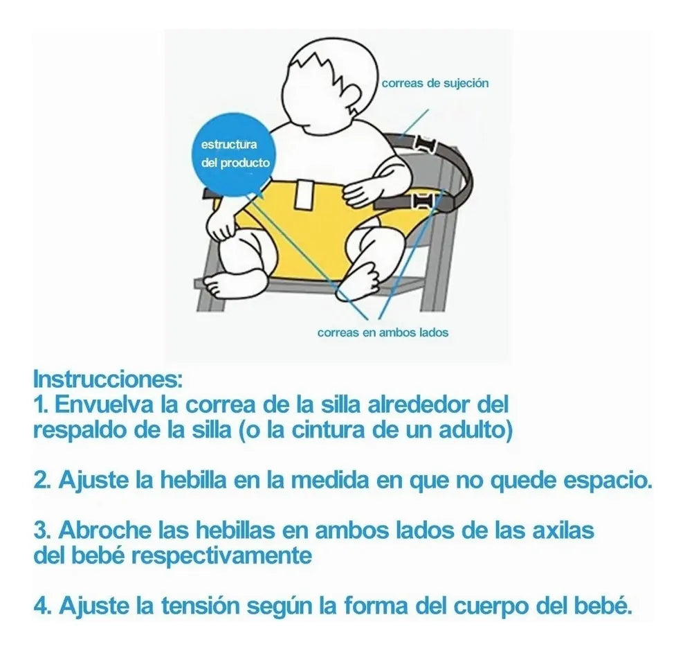 Cinto de Seguridad Portátil para bebe