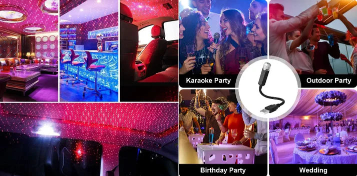 StarMagic - Mini lámpara de proyección con luces LED