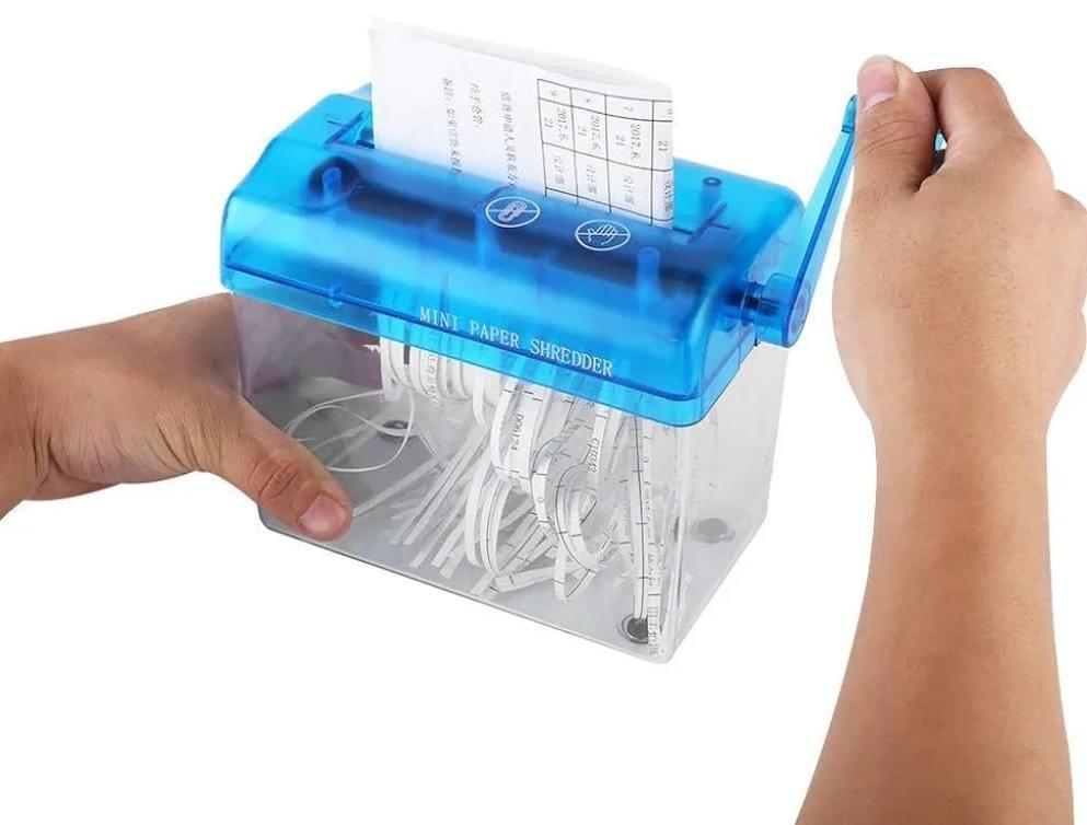 Mini trituradora de papel